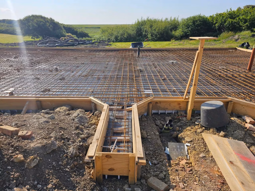 Steel reinforcement for residential foundations